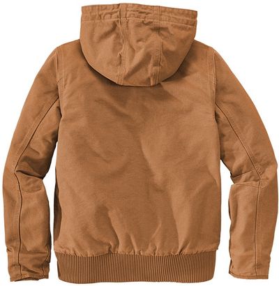 Am image of a Custom Carhartt Womens Washed Duck Active Jacket in Carhartt Brown!
