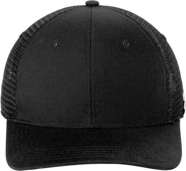 Am image of a Custom Carhartt Canvas Mesh Back Cap in Black!