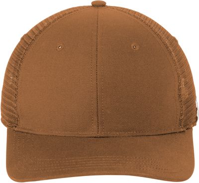 Am image of a Custom Carhartt Canvas Mesh Back Cap in Carhartt Brown!