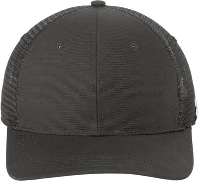 Am image of a Custom Carhartt Canvas Mesh Back Cap in Shadow Grey!