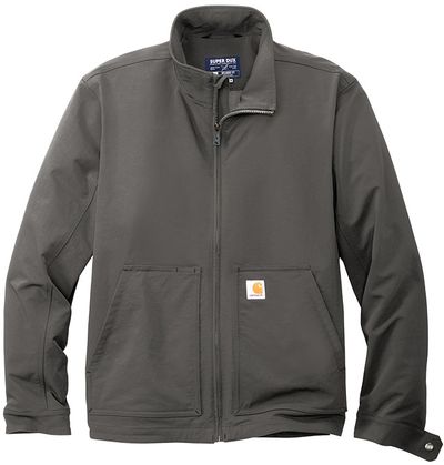 Am image of a Custom Carhartt Super Dux Soft Shell Jacket in Gravel!