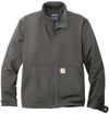 Am image of a Custom Carhartt Super Dux Soft Shell Jacket in Gravel!