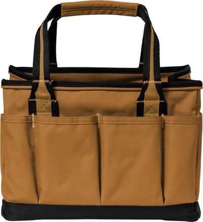Am image of a Custom Carhartt Utility Tote in Carhartt Brown!
