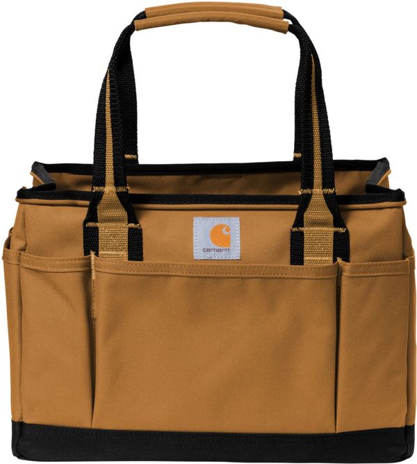 Am image of a Custom Carhartt Utility Tote in Carhartt Brown!