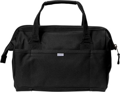 Am image of a Custom Carhartt Foundry Series 14 Inch Tool Bag in Black!