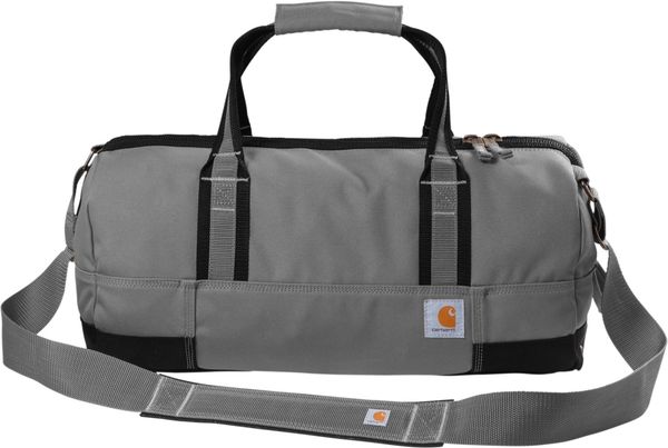 Am image of a Custom Carhartt Foundry Series 20 Inch Duffel in Grey!