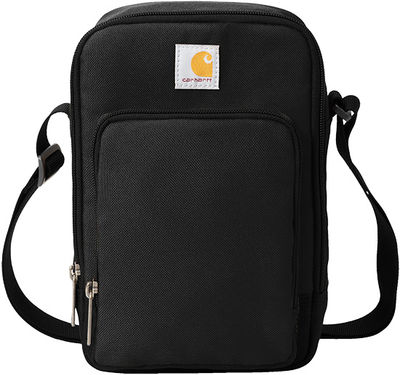 Am image of a Custom Carhartt Crossbody Zip Bag in Black!