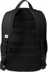 Am image of a Custom Carhartt 28L Foundry Series Dual Compartment Backpack in Black!