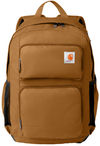 Am image of a Custom Carhartt 28L Foundry Series Dual Compartment Backpack in Carhartt Brown!