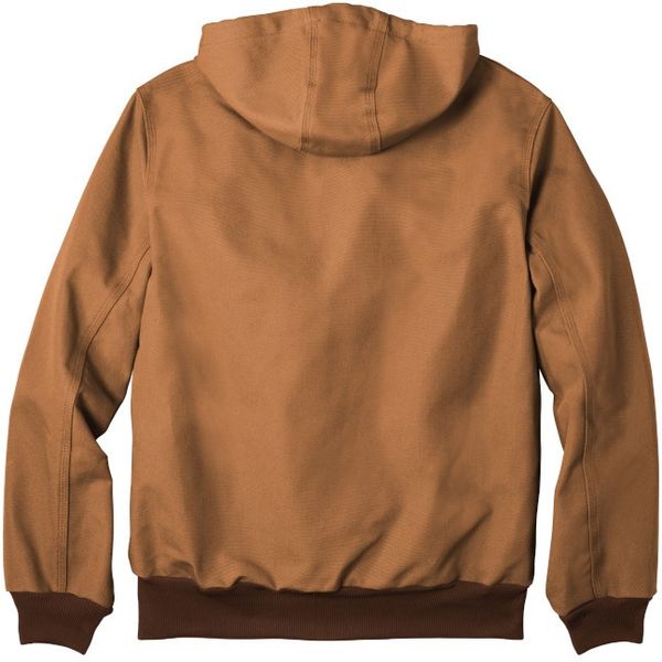 Am image of a Custom Carhartt Thermal Lined Duck Active Jacket in Carhartt Brown!