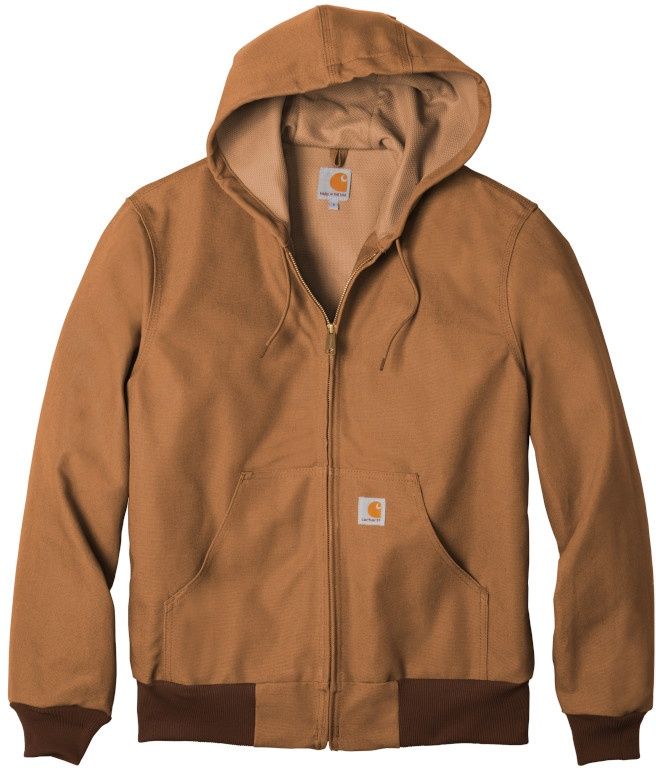 Carhartt Thermal Lined Duck Active Jacket in Carhartt Brown