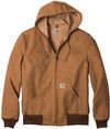Am image of a Custom Carhartt Thermal Lined Duck Active Jacket in Carhartt Brown!