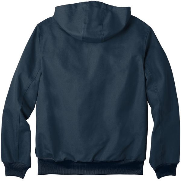 Am image of a Custom Carhartt Thermal Lined Duck Active Jacket in Dark Navy!