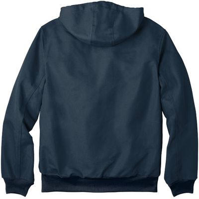 Am image of a Custom Carhartt Thermal Lined Duck Active Jacket in Dark Navy!