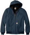 Am image of a Custom Carhartt Thermal Lined Duck Active Jacket in Dark Navy!