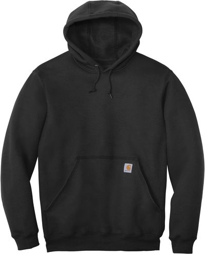 Am image of a Custom Carhartt Midweight Hooded Sweatshirt in Black!
