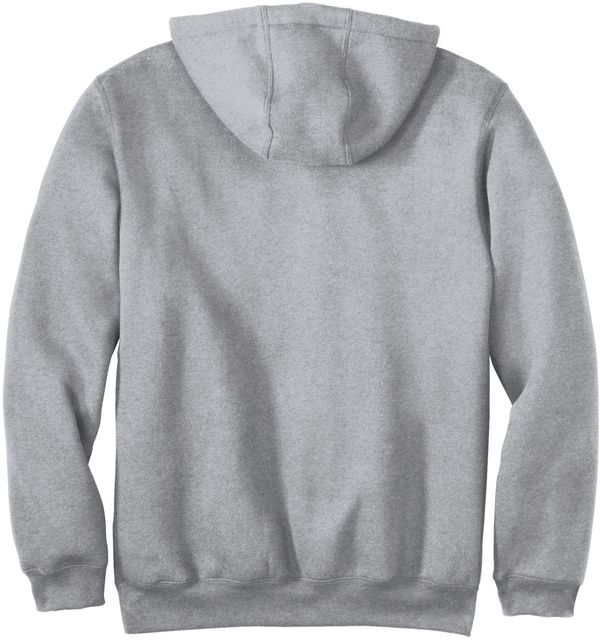 Am image of a Custom Carhartt Midweight Hooded Sweatshirt in Heather Grey!