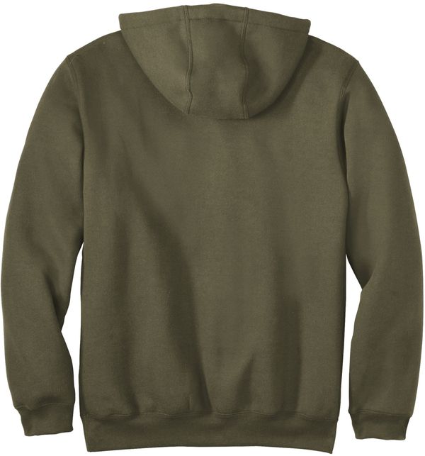 Am image of a Custom Carhartt Midweight Hooded Sweatshirt in Moss!