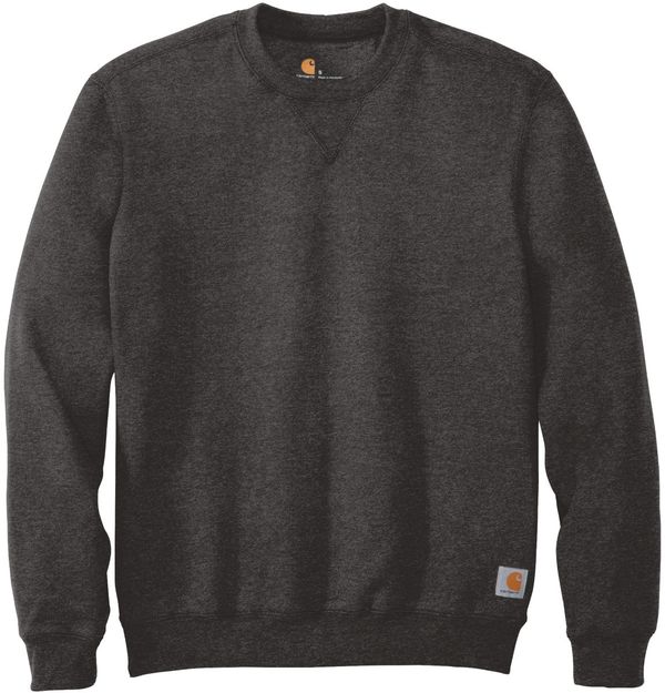 Am image of a Custom Carhartt Midweight Crewneck Sweatshirt in Carbon Heather!