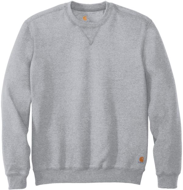 Am image of a Custom Carhartt Midweight Crewneck Sweatshirt in Heather Grey!
