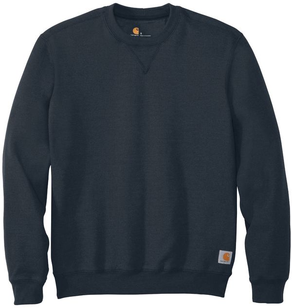 Am image of a Custom Carhartt Midweight Crewneck Sweatshirt in New Navy!