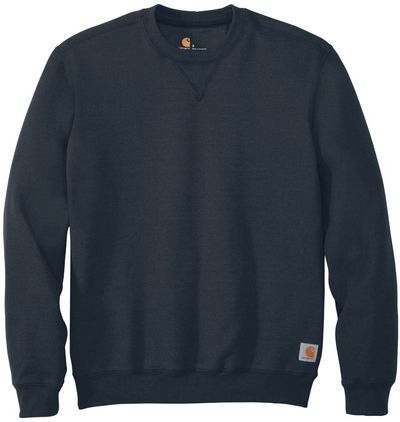 Am image of a Custom Carhartt Midweight Crewneck Sweatshirt in New Navy!