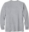 Am image of a Custom Carhartt Workwear Pocket Long Sleeve T Shirt in Heather Grey!