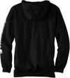 Am image of a Custom Carhartt Midweight Hooded Logo Sweatshirt in Black!
