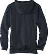 Am image of a Custom Carhartt Midweight Hooded Logo Sweatshirt in New Navy!