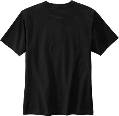 Am image of a Custom Carhartt Short Sleeve Henley T Shirt in Black!