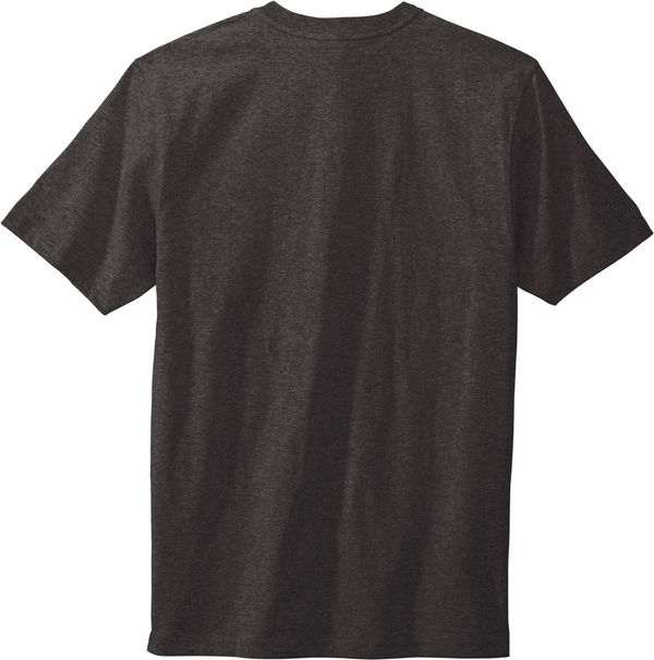 Am image of a Custom Carhartt Short Sleeve Henley T Shirt in Carbon Heather!