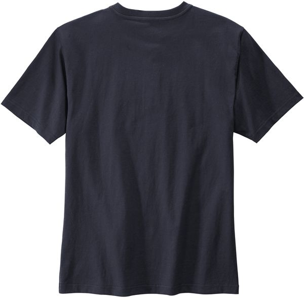 Am image of a Custom Carhartt Short Sleeve Henley T Shirt in Navy!