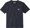 Am image of a Custom Carhartt Short Sleeve Henley T Shirt in Navy!