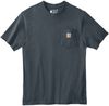 Am image of a Custom Carhartt Workwear Pocket Short Sleeve T Shirt in Bluestone!