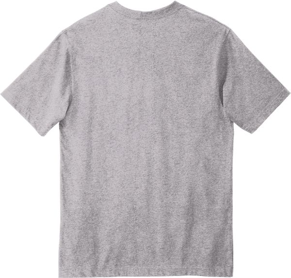 Am image of a Custom Carhartt Workwear Pocket Short Sleeve T Shirt in Heather Grey!