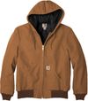 Am image of a Custom Carhartt Quilted Flannel Lined Duck Active Jacket in Carhartt Brown!