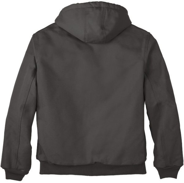 Am image of a Custom Carhartt Quilted Flannel Lined Duck Active Jacket in Gravel!