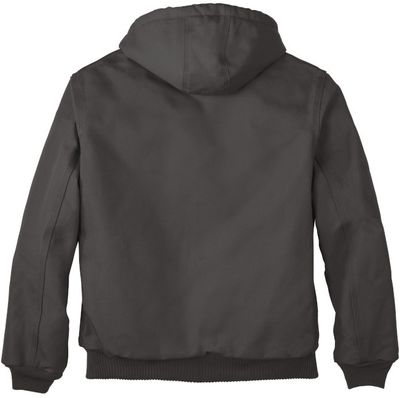 Am image of a Custom Carhartt Quilted Flannel Lined Duck Active Jacket in Gravel!