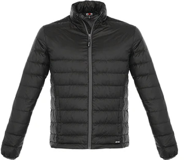 Am image of a Custom CX2 Arctic Mens Polyester Quilted Down in Black!