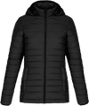 Am image of a Custom CX2 Canyon Ladies Lightweight Puffy Jacket in Black!