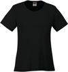 An image of a Custom CX2 Coast Ladies Performance Crewneck T Shirt in Black!