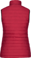Am image of a Custom CX2 Faro Ladies Lightweight Puffy Vest in Red!