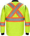 Am image of a Custom CX2 Hi Vis Quilted Freezer Jacket in Hi Vis Yellow!
