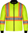Am image of a Custom CX2 Hi Vis Quilted Freezer Jacket in Hi Vis Yellow!
