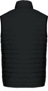 Am image of a Custom CX2 Inuvik Mens Lightweight Puffy Vest in Black Charcoal Heather!