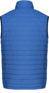 Am image of a Custom CX2 Inuvik Mens Lightweight Puffy Vest in Blue Heather!