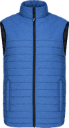 Am image of a Custom CX2 Inuvik Mens Lightweight Puffy Vest in Blue Heather!