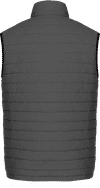 Am image of a Custom CX2 Inuvik Mens Lightweight Puffy Vest in Grey Heather!