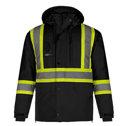 CX2 Kenworth 5 in 1 Hi Vis Coat in Black