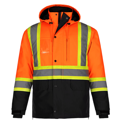 CX2 Kenworth 5 in 1 Hi Vis Coat in Hi Vis Orange